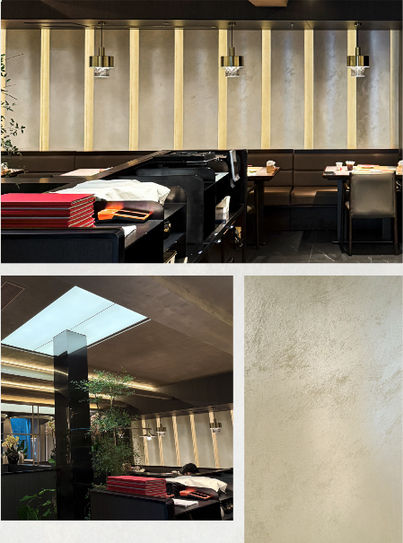 爱涂妆案例｜金韵和光，空间自成格局
艺术涂料效果图
艺术涂料质感图
艺术涂料家居图
艺术涂料立体纹理
艺术涂料产品